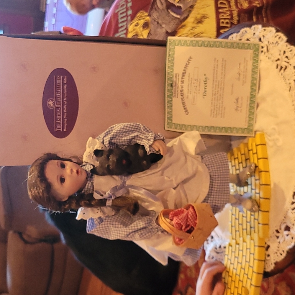 Dorothy and Toto Porcelain Doll